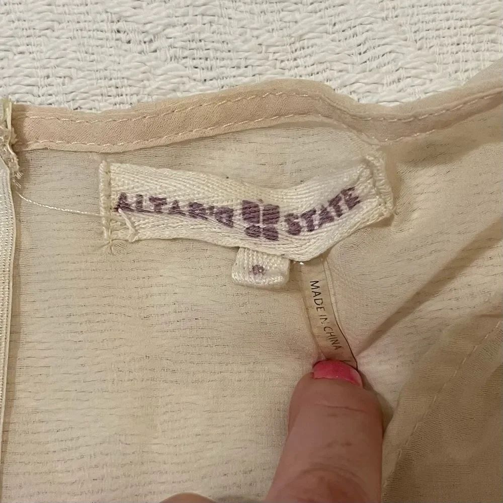 Altar’d State Sheer Lace Flowy Top - Picture 2 of 5